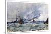 A Study of Sky and Sea from the Deck of a Vessel Off Tarifa, 1901-W Richards-Stretched Canvas