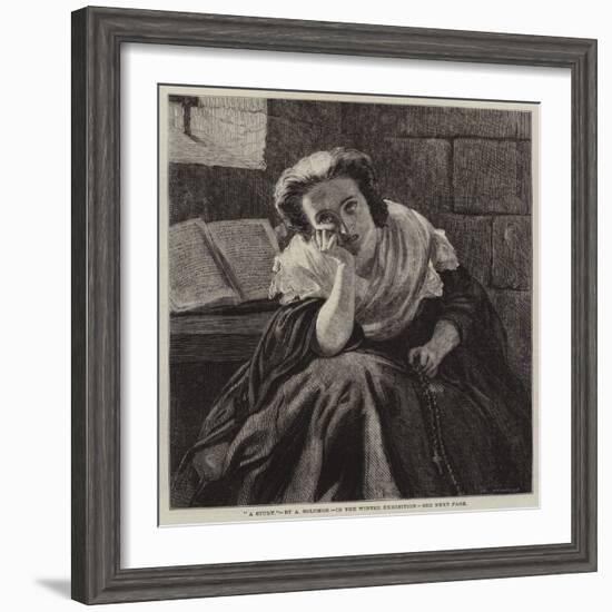 A Study-Abraham Solomon-Framed Giclee Print