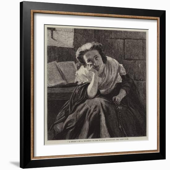 A Study-Abraham Solomon-Framed Giclee Print