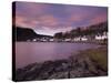 A Stunning Sky at Dawn over the Pictyresque Village of Plockton, Ross-Shire, Scotland, United Kingd-Jon Gibbs-Stretched Canvas