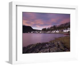 A Stunning Sky at Dawn over the Pictyresque Village of Plockton, Ross-Shire, Scotland, United Kingd-Jon Gibbs-Framed Photographic Print