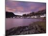 A Stunning Sky at Dawn over the Pictyresque Village of Plockton, Ross-Shire, Scotland, United Kingd-Jon Gibbs-Mounted Photographic Print