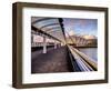 A Stunning Sunset over Bells Bridge, Glasgow, Scotland, United Kingdom, Europe-Jim Nix-Framed Photographic Print