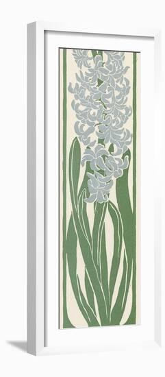 A Stylized, Art Nouveau Depiction of a Hyacinth Within a Rectangular Border-null-Framed Photographic Print