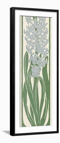 A Stylized, Art Nouveau Depiction of a Hyacinth Within a Rectangular Border-null-Framed Photographic Print