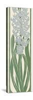 A Stylized, Art Nouveau Depiction of a Hyacinth Within a Rectangular Border-null-Stretched Canvas