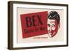 A Suave Young Man Advertises Bex Combs for Men "For Good Grooming"-null-Framed Art Print