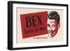 A Suave Young Man Advertises Bex Combs for Men "For Good Grooming"-null-Framed Art Print