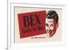 A Suave Young Man Advertises Bex Combs for Men "For Good Grooming"-null-Framed Art Print