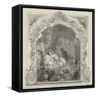 A Subject from the Sleeping Palace-Alfred Woolmer-Framed Stretched Canvas