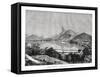 A Suburb of Rio De Janeiro, Brazil, 19th Century-Edouard Riou-Framed Stretched Canvas