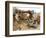 A Sudanese Family is Seen Inside Their Thatched Hut During the Visit of Unicef Goodwill Ambassador-null-Framed Photographic Print