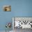 A Sudanese Girl Plays Inside a Thatched Hut at the Refugee Camp of Zamzam-null-Stretched Canvas displayed on a wall