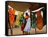 A Sudanese Woman Buys a Dress for Her Daughter at the Zamzam Refugee Camp-Nasser Nasser-Framed Stretched Canvas