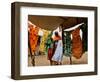 A Sudanese Woman Buys a Dress for Her Daughter at the Zamzam Refugee Camp-Nasser Nasser-Framed Photographic Print