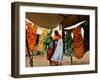 A Sudanese Woman Buys a Dress for Her Daughter at the Zamzam Refugee Camp-null-Framed Photographic Print