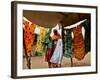 A Sudanese Woman Buys a Dress for Her Daughter at the Zamzam Refugee Camp-null-Framed Photographic Print