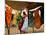 A Sudanese Woman Buys a Dress for Her Daughter at the Zamzam Refugee Camp-null-Mounted Photographic Print
