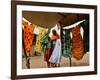 A Sudanese Woman Buys a Dress for Her Daughter at the Zamzam Refugee Camp-null-Framed Photographic Print