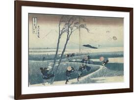 A Sudden Gust of Wind-Katsushika Hokusai-Framed Giclee Print