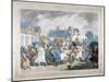 A Sudden Squall in Hyde Park, London, 1791-Thomas Rowlandson-Mounted Giclee Print