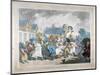 A Sudden Squall in Hyde Park, London, 1791-Thomas Rowlandson-Mounted Giclee Print