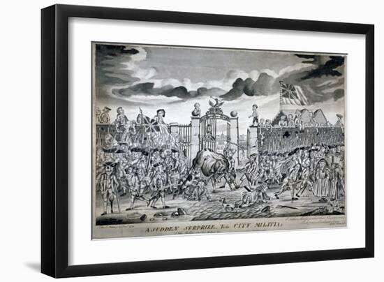 A Sudden Surprize to the City Militia, 1774-John Nixon-Framed Giclee Print