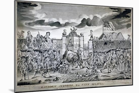 A Sudden Surprize to the City Militia, 1774-John Nixon-Mounted Giclee Print