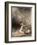 A Sudden Swarm of Winged Creatures Brushed Past Her-Arthur Rackham-Framed Giclee Print