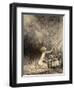 A Sudden Swarm of Winged Creatures Brushed Past Her-Arthur Rackham-Framed Giclee Print