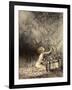 A Sudden Swarm of Winged Creatures Brushed Past Her-Arthur Rackham-Framed Giclee Print