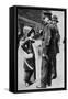 A Suffragette Confronting Two Policemen, 1913-Sport & General-Framed Stretched Canvas