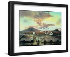 A Sugar Plantation in the South of Trinidad, circa 1850-C. Bauer-Framed Giclee Print