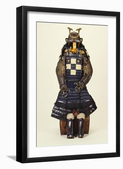 A Suit of Samurai Armour, the Kabuto Comprising a Fine Sixty-Two Plate Russet-Iron Sujibach-null-Framed Giclee Print