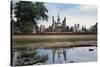 A Sukhothai Era Buddha at Wat Mahathat, Sukhothai Historical Park, Thailand-Alex Robinson-Stretched Canvas