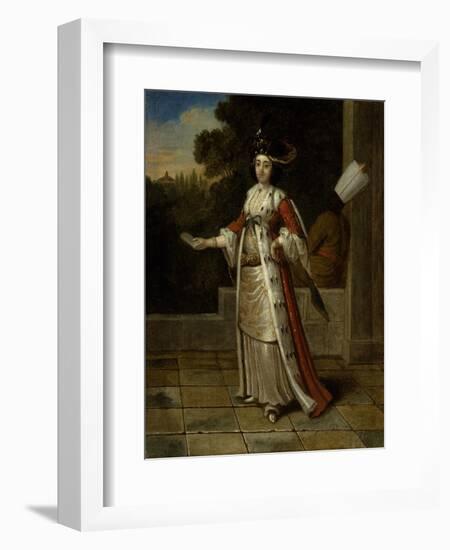 A Sultan with a Black Eunuch-Jean Baptiste Vanmour-Framed Giclee Print