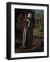 A Sultan with a Horse and a Page in the Second Court of the Seraglio-Jean Baptiste Vanmour-Framed Giclee Print