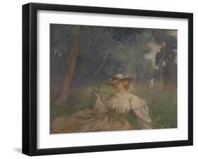 A Summer Afternoon: the Green Apple-Charles Conder-Framed Giclee Print