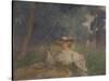 A Summer Afternoon: the Green Apple-Charles Conder-Stretched Canvas