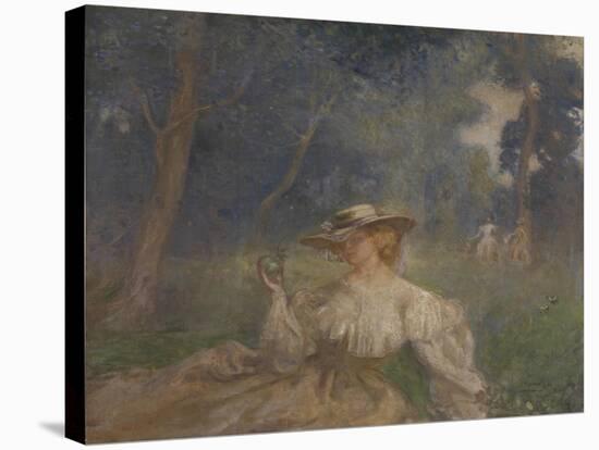 A Summer Afternoon: the Green Apple-Charles Conder-Stretched Canvas