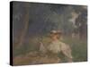 A Summer Afternoon: the Green Apple-Charles Conder-Stretched Canvas