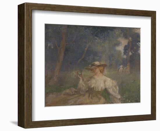 A Summer Afternoon: the Green Apple-Charles Conder-Framed Giclee Print