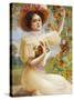 A Summer Beauty, 1909-Emile Vernon-Stretched Canvas