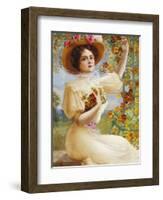 A Summer Beauty, 1909-Emile Vernon-Framed Giclee Print