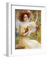 A Summer Beauty, 1909-Emile Vernon-Framed Giclee Print