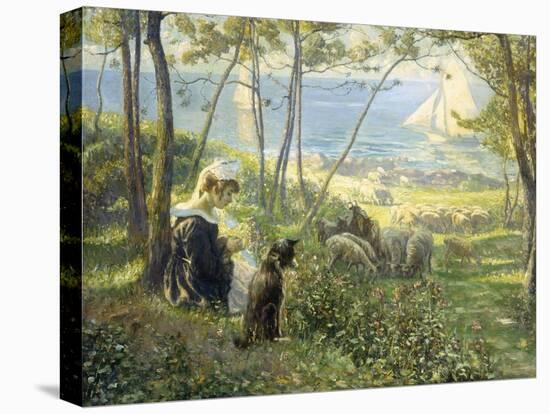 A Summer Day by the Sea-Max Silbert-Stretched Canvas