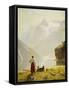 A Summer Day on a Norwegian Fjord-Hans Dahl-Framed Stretched Canvas