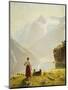 A Summer Day on a Norwegian Fjord-Dahl Hans-Mounted Premium Giclee Print