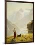 A Summer Day on a Norwegian Fjord-Dahl Hans-Framed Giclee Print