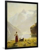 A Summer Day on a Norwegian Fjord-Dahl Hans-Framed Giclee Print